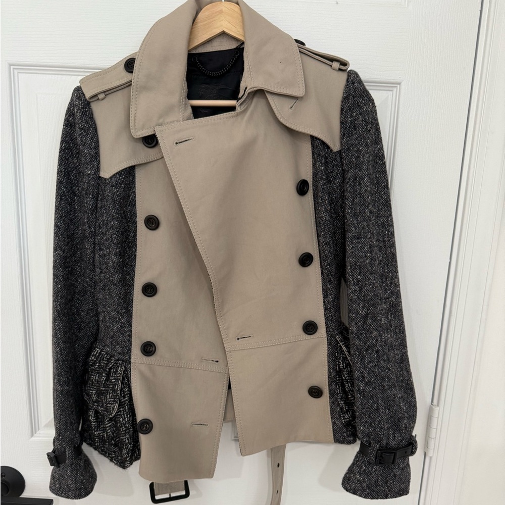 Burberry prorsum peplum trench size 40